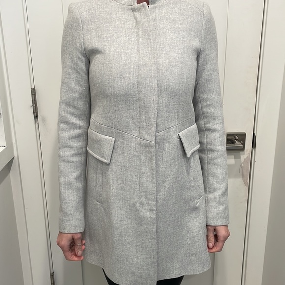 Grey trench coat from Zara, size S - Picture 2 of 5